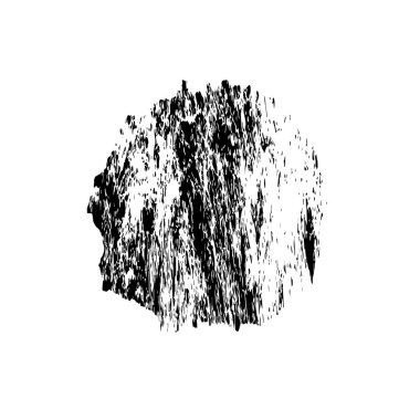 Beyaz arka planda grunge siyah fırça darbesi. Soyut resim. vektör illüstrasyonu