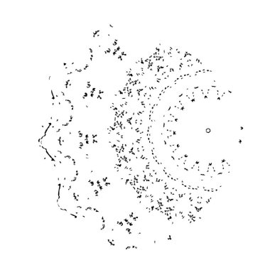 Yeni yıl ağacının özelliklerine sahip soyut bir arkaplan.