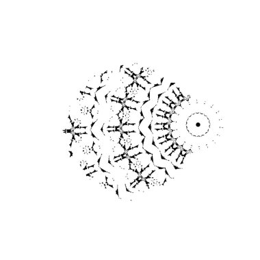 Tasarımınız için soyut siyah beyaz desen