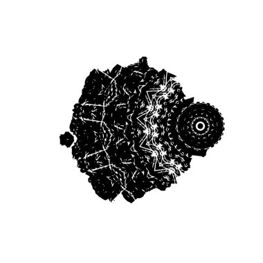 Güneşin siyah ve beyaz soyut vektör arkaplanı.