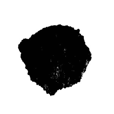 siyah fırça darbesi dokusu. grunge soyut el - boyanmış element.