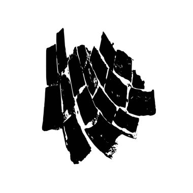 Vektör grunge fırça darbesi. vektör illüstrasyonu