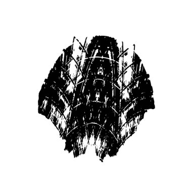 siyah fırça darbesi ve doku. grunge soyut el - boyanmış elementler.