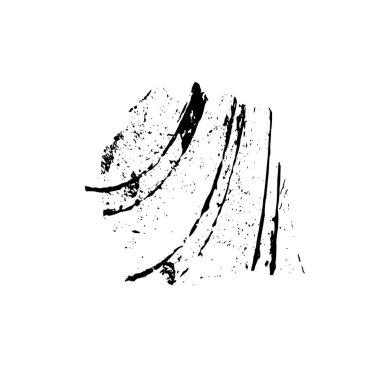 Fırça darbesi. siyah ve beyaz.