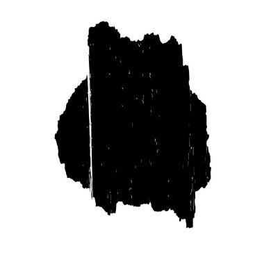 beyaz arkaplanda siyah mürekkep fırçası darbeleri