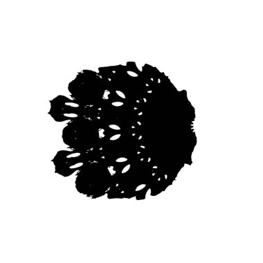 El çizimi soyut siyah fırça boyalı arka plan. vektör