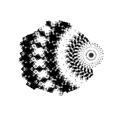 Soyut geometrik şekil. vektör illüstrasyonu