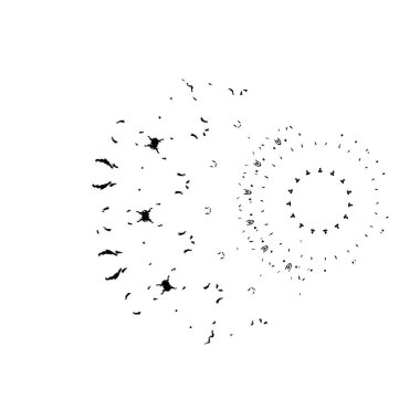 İnsanlarla birlikte bir arka planın vektör illüstrasyonu