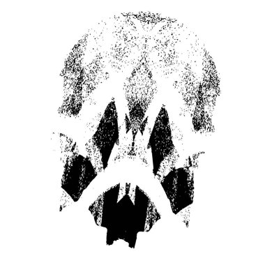 Beyaz arkaplanda siyah beyaz boya sıçraması