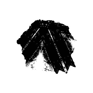Grunge siyah mürekkep vuruşu. Tasarım, logo, etiket, web için vektör illüstrasyonu.