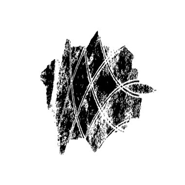 Siyah mürekkep kalem darbeleri. mürekkep çizimi