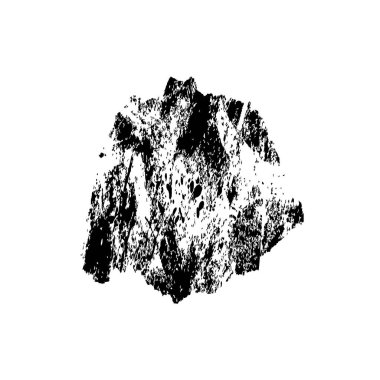 Siyah mürekkep fırça darbelerinin vektör çizimi elle boyanmış mürekkep ve beyaz arka planda siyah izole. el çizimi tasarım elemanları.