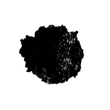 Siyah mürekkep fırça darbelerinin vektör çizimi elle boyanmış mürekkep ve beyaz arka planda siyah izole. el çizimi tasarım elemanları.