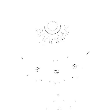 Siyah mürekkep fırça darbelerinin vektör çizimi elle boyanmış mürekkep ve beyaz arka planda siyah izole. el çizimi tasarım elemanları.