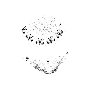 Bir grup insan ve yıldız şeklinde bir grup. Beyaz arka planda izole edilmiş. 3d illüstrasyon