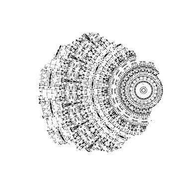 vektör soyut geometrik şekiller. siyah ve beyaz tasarım