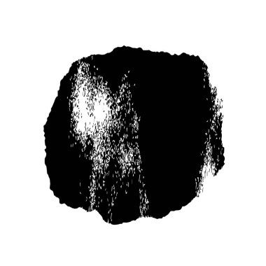 Beyaz arkaplanda vektör el fırça mürekkebi lekesi çizildi