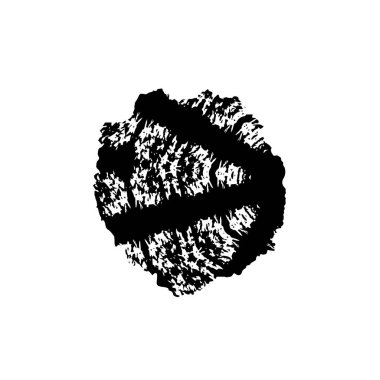 grunge vektörü siyah yuvarlak damga ile harf