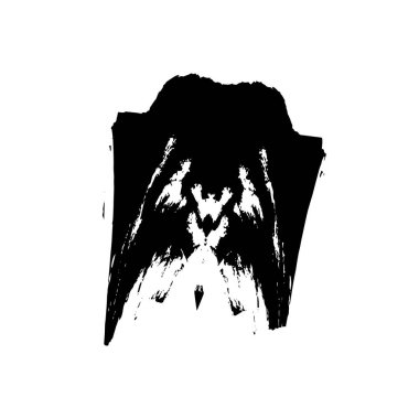 siyah fırça darbesi ve doku. grunge soyut el - boyanmış elementler.