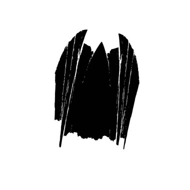 vektör siyah mürekkep fırça darbesi.
