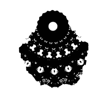 Beyaz arkaplanda deseni olan bir noel balosunun vektör çizimi