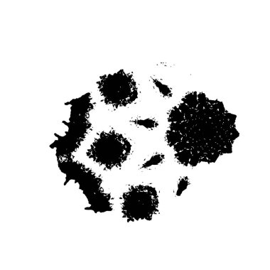 Siyah mürekkep lekesi. vektör