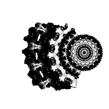soyut fraktal arka plan desen ile