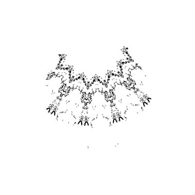 Cadılar bayramı partisinin konfetili siyah beyaz vektör çizimi. beyaz arkaplanda izole.