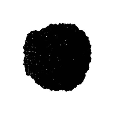 Siyah el çizimi vektör çizimi, grunge fırça darbeleri beyaz arkaplanda izole