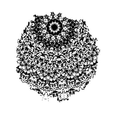 Siyah el çizimi vektör çizimi, grunge fırça darbeleri beyaz arkaplanda izole