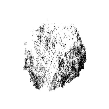 Siyah el çizimi vektör çizimi, grunge fırça darbeleri beyaz arkaplanda izole