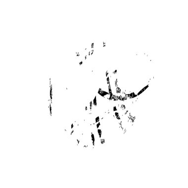 Siyah el çizimi vektör çizimi, grunge fırça darbeleri beyaz arkaplanda izole