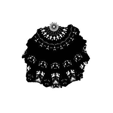 Siyah el çizimi vektör çizimi, grunge fırça darbeleri beyaz arkaplanda izole