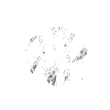 Siyah el çizimi vektör çizimi, grunge fırça darbeleri beyaz arkaplanda izole