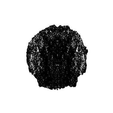 Beyaz arka planda soyut grunge siyah mürekkep lekesi. vektör illüstrasyonu