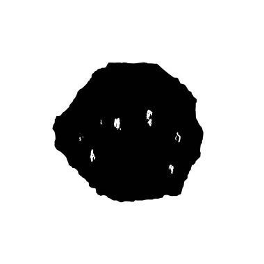 Beyaz arka planda soyut grunge siyah mürekkep lekesi. vektör illüstrasyonu