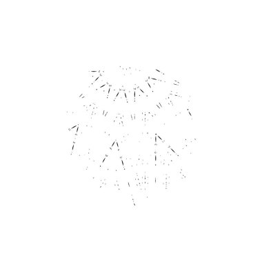 Beyaz arka planda izole edilmiş bir Noel yıldızı