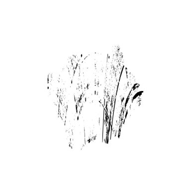 Beyaz arka planda soyut grunge siyah mürekkep lekesi. vektör illüstrasyonu