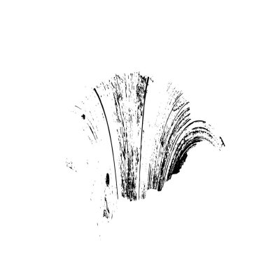 Beyaz arka planda soyut grunge siyah mürekkep lekesi. vektör illüstrasyonu