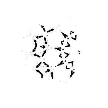 soyut tek renkli geometrik dekoratif çizim