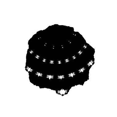 soyut tek renkli geometrik dekoratif çizim