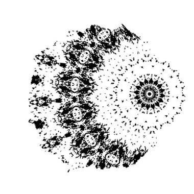 soyut tek renkli geometrik dekoratif çizim