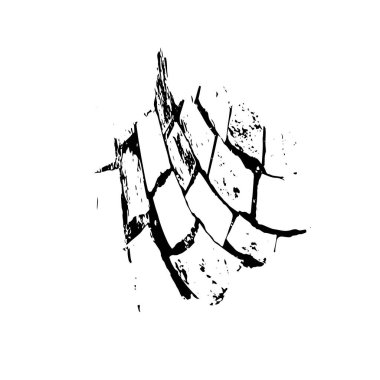 soyut tek renkli geometrik dekoratif çizim