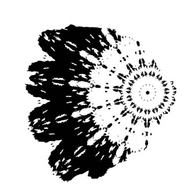 soyut tek renkli geometrik dekoratif çizim