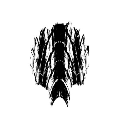 Tasarımınız için soyut siyah beyaz desen 