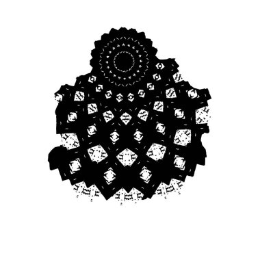 Tasarımınız için soyut siyah beyaz desen 