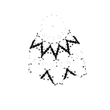 Tasarımınız için soyut siyah beyaz desen 