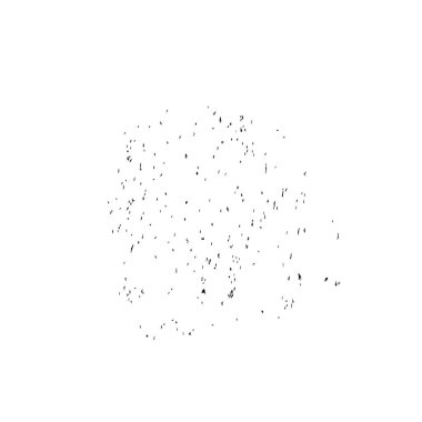 beyaz arkaplanda izole edilmiş siyah fırça darbesinin grunge dokusu 