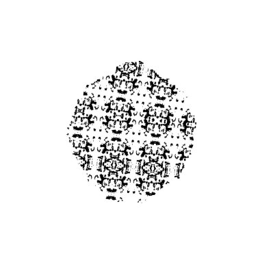 Tasarımınız için soyut siyah beyaz desen 