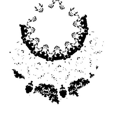 Tasarımınız için soyut siyah beyaz desen 